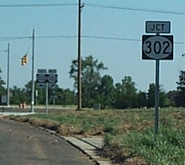 Signage for MS 302 from Hacks Cross Rd.
